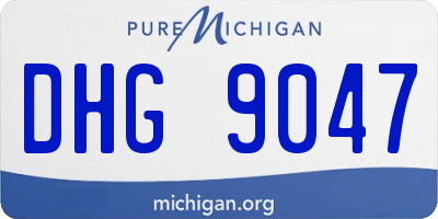 MI license plate DHG9047