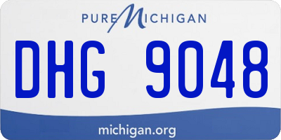 MI license plate DHG9048
