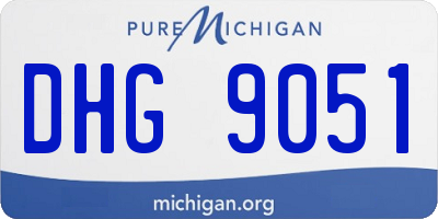 MI license plate DHG9051