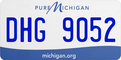 MI license plate DHG9052