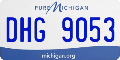 MI license plate DHG9053