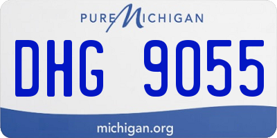 MI license plate DHG9055