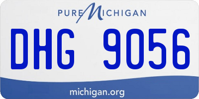 MI license plate DHG9056