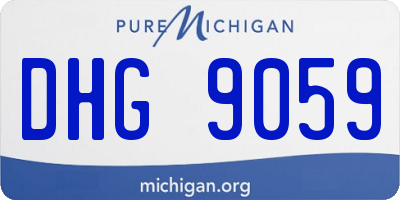 MI license plate DHG9059