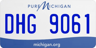 MI license plate DHG9061