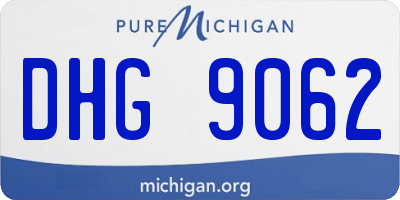 MI license plate DHG9062
