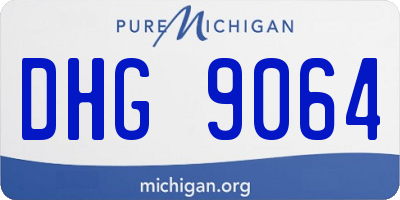 MI license plate DHG9064