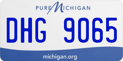 MI license plate DHG9065