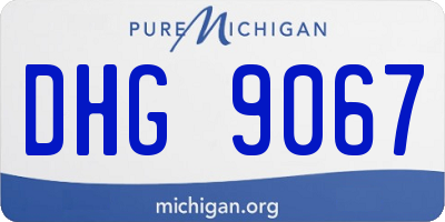 MI license plate DHG9067
