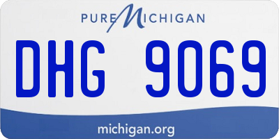MI license plate DHG9069