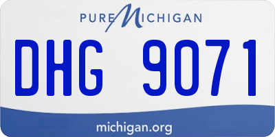 MI license plate DHG9071