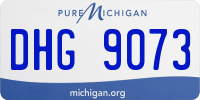 MI license plate DHG9073