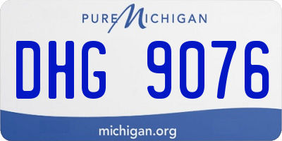 MI license plate DHG9076