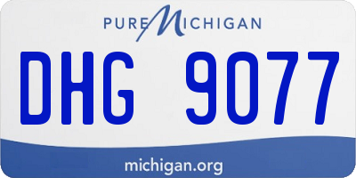 MI license plate DHG9077