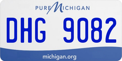MI license plate DHG9082