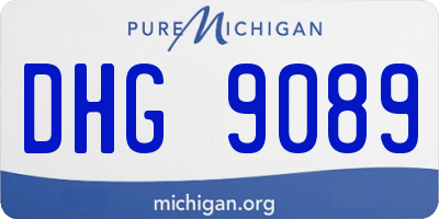 MI license plate DHG9089
