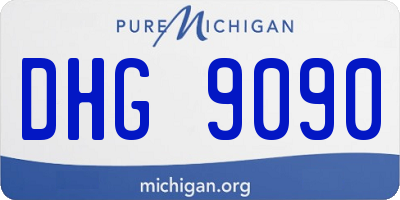 MI license plate DHG9090