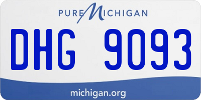 MI license plate DHG9093