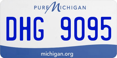 MI license plate DHG9095