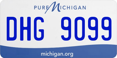 MI license plate DHG9099