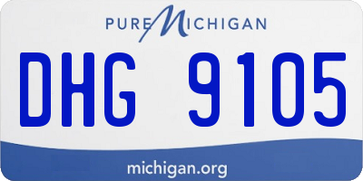 MI license plate DHG9105