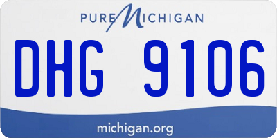 MI license plate DHG9106