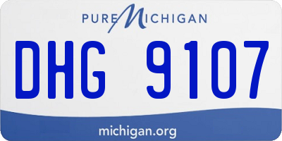 MI license plate DHG9107