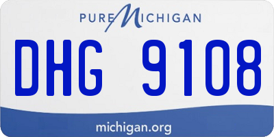 MI license plate DHG9108