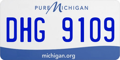 MI license plate DHG9109