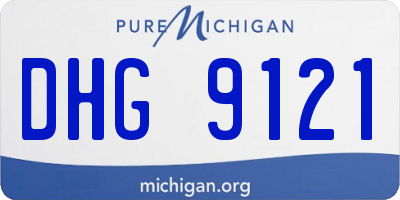 MI license plate DHG9121