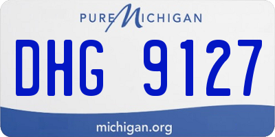 MI license plate DHG9127
