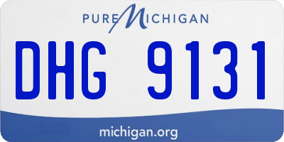 MI license plate DHG9131