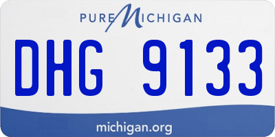 MI license plate DHG9133