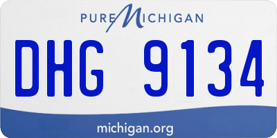 MI license plate DHG9134