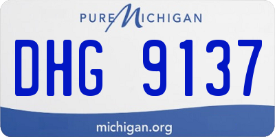 MI license plate DHG9137