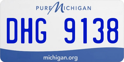 MI license plate DHG9138
