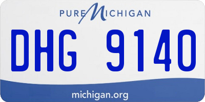 MI license plate DHG9140