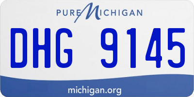 MI license plate DHG9145