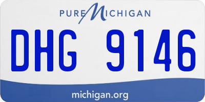 MI license plate DHG9146