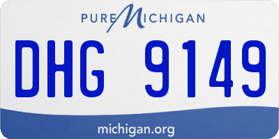 MI license plate DHG9149