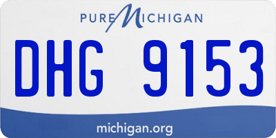MI license plate DHG9153