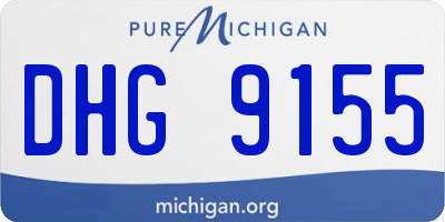 MI license plate DHG9155