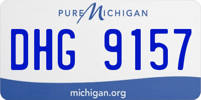 MI license plate DHG9157