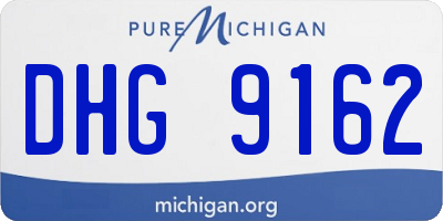 MI license plate DHG9162