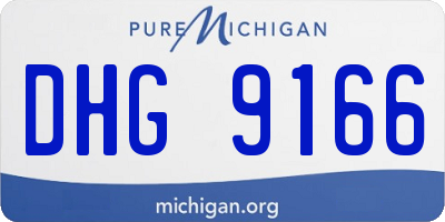 MI license plate DHG9166