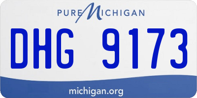 MI license plate DHG9173