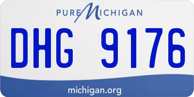 MI license plate DHG9176