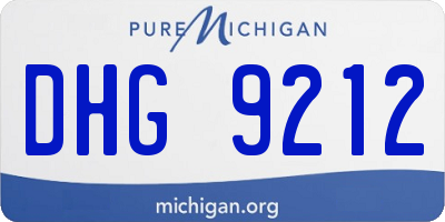 MI license plate DHG9212