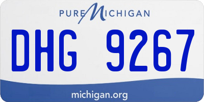 MI license plate DHG9267