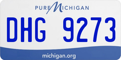 MI license plate DHG9273